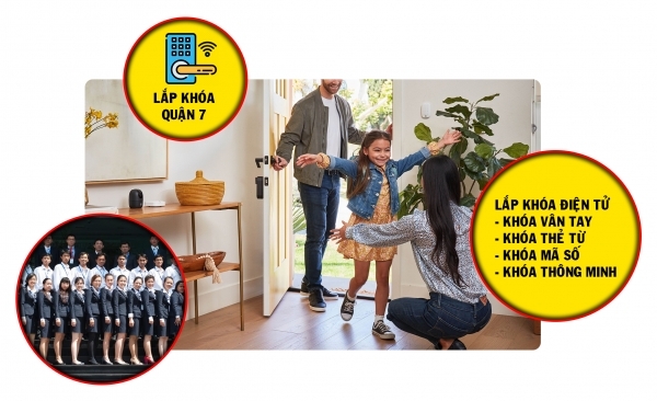 Dịch vụ sửa chữa cung cấp lắp đặt khóa điện tử vân tay tại Quận 7