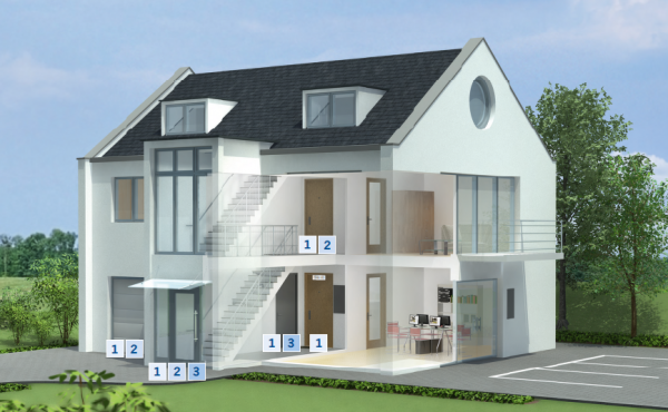 Hệ thống khoá điện tử có chìa khoá Master