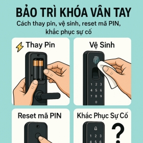 Hướng Dẫn Sử Dụng và Bảo Dưỡng Khoá Cửa Vân Tay