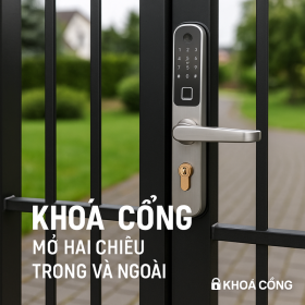 Khoá Cổng Mở Hai Chiều Trong và Ngoài