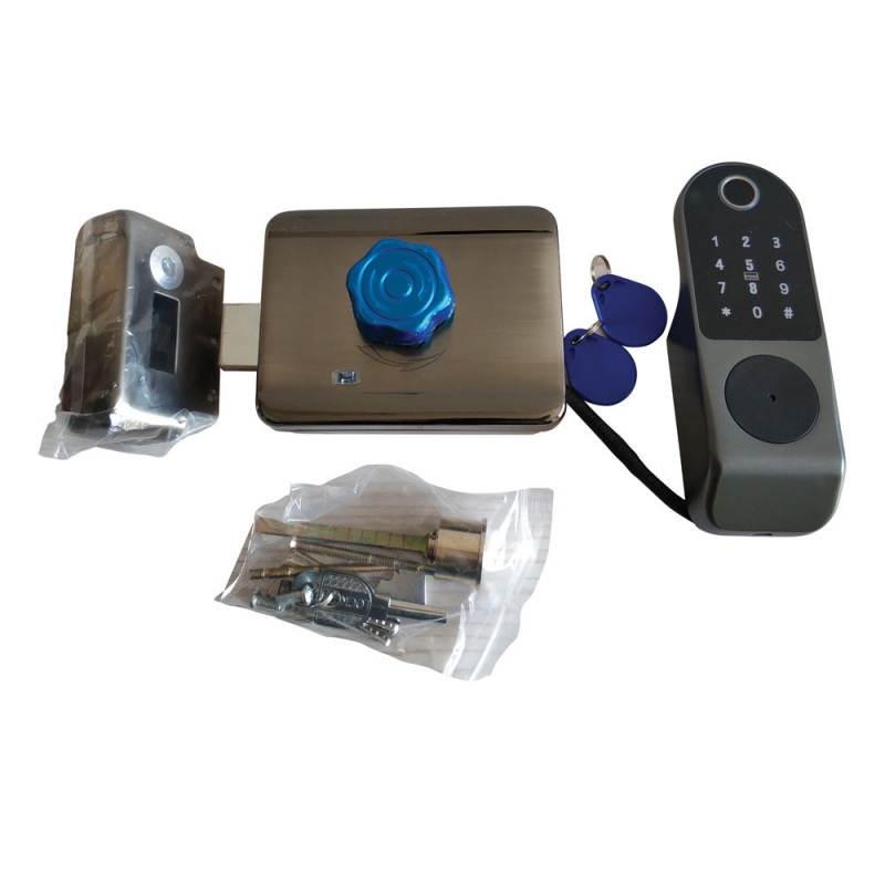 KHÓA CỬA CỔNG VÂN TAY CHO CỔNG SẮT NGOÀI TRỜI TỐT NHẤT 2020