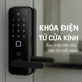 Khoá Điện Tử Cửa Kính – Giải Pháp An Toàn Hiện Đại Cho Văn Phòng và Nhà Ở