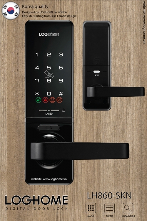 Khóa điện tử LOGHOME LH860-SKN Khóa điện tử LOGHOME LH860-SKN
