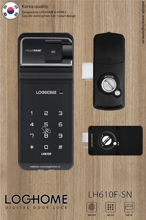 Khóa điện tử LOGHOME SASH LH610F-SN Khóa điện tử LOGHOME SASH LH610F-SN