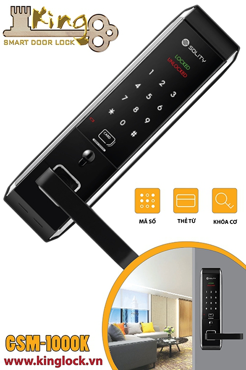Khóa thẻ từ SOLITY GSM-1000K Khóa thẻ từ SOLITY GSM-1000K