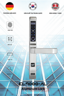 Khóa vân tay cửa nhôm Eurolock EL9000-AL