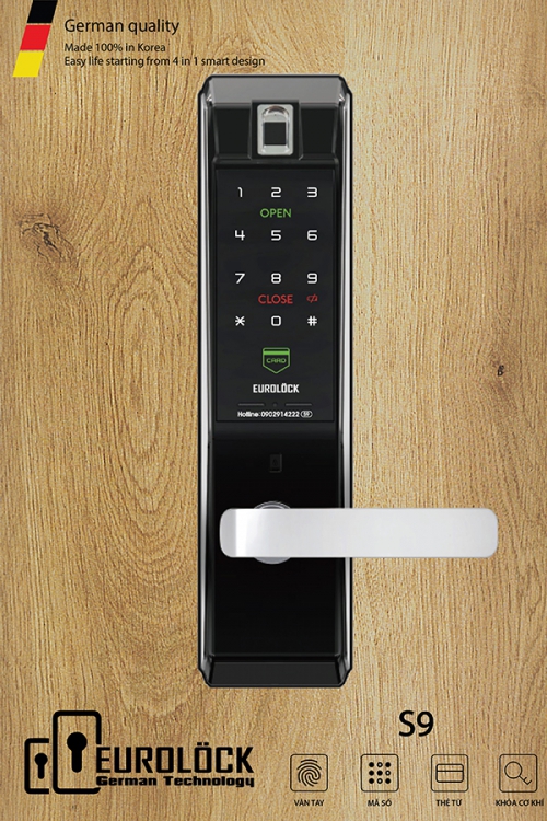 Khóa vân tay EUROLOCK S9 Khóa vân tay EUROLOCK S9