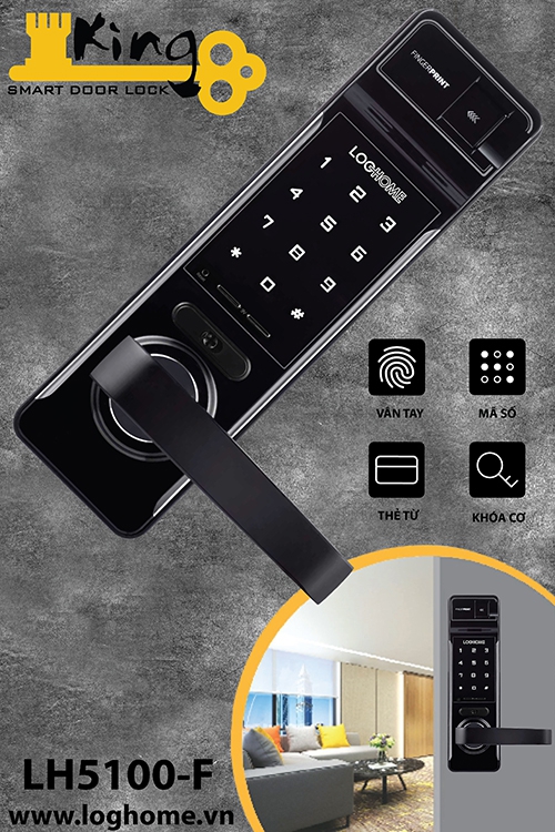 Khóa vân tay LOGHOME LH5000F-NK Khóa vân tay LOGHOME LH5000F-NK