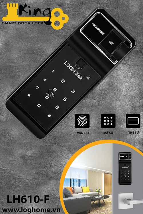 Khóa vân tay LOGHOME LH600F-SKN Khóa vân tay LOGHOME LH600F-SKN