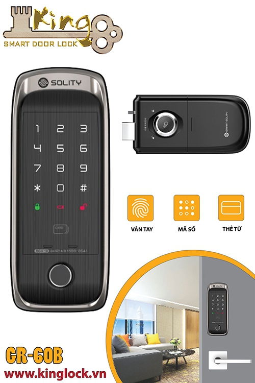 Khóa vân tay SOLITY GR-60B Khóa vân tay SOLITY GR-60B
