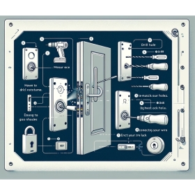 Làm thế nào để lắp đặt khóa cửa điện tử?