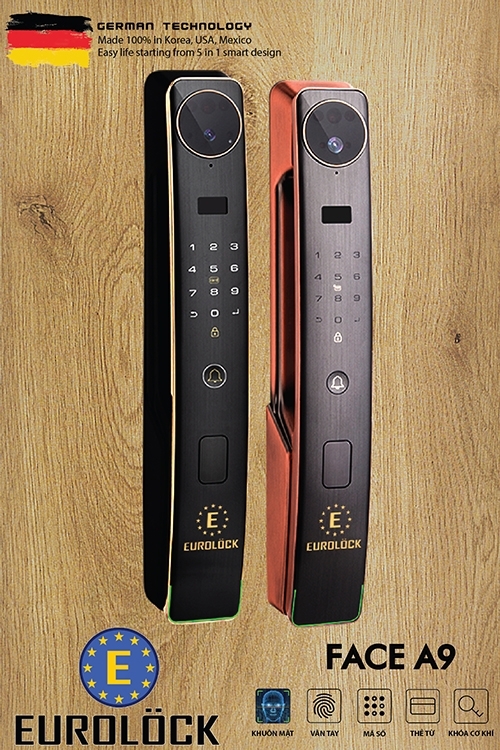 Khoá cửa khuôn mặt EUROLOCK FACE A9 Khoá cửa khuôn mặt EUROLOCK FACE A9