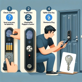 Tôi phải làm gì nếu khóa cửa điện tử không hoạt động?