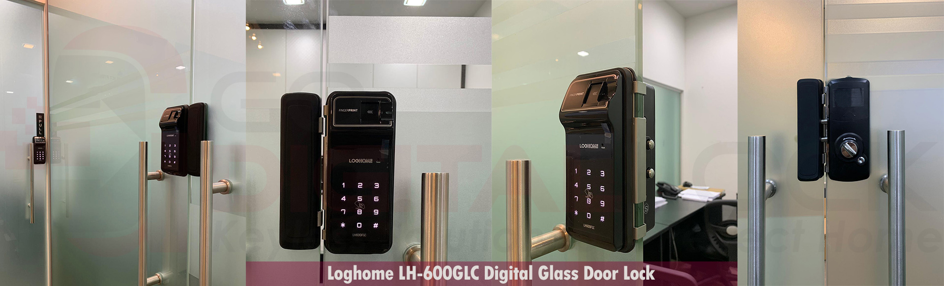 Khóa vân tay cửa kính LOGHOME GLASS LH610FGC-SN/RMC